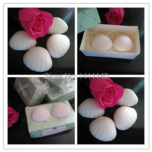 Shell shape mini scented soap wedding soap gifts favors kids birthday gifts baby shower favors with free shipping 40pcs/lot