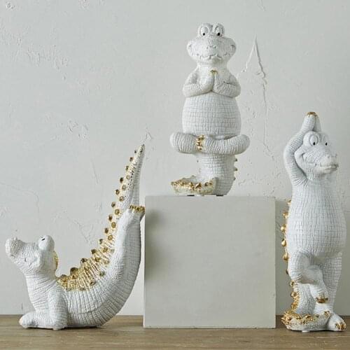 High Quality Simulation Miniature Animal Figurine Cute Decorative Resin Office Decoration Garden Statue for Home Animal Figures