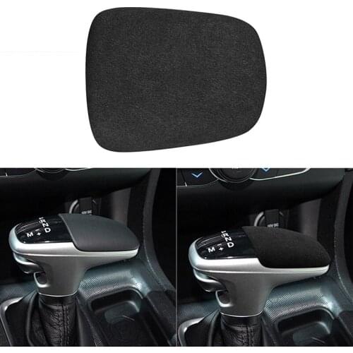Suede LHD Car Gear Shift Head Decoration Sticker Trim for Dodge Charger Raider Challenger 2015-2021 Car Interior Accessories