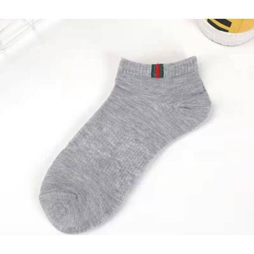 Women Silk Socks Summer Thin Breathable Transparent Green Red Stripes Soft Femal Socks Invisible Short Boat Slip New Tube Socks