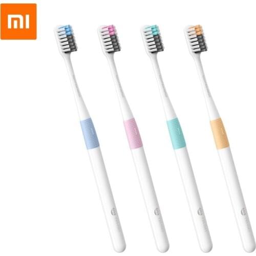 Xiaomi Doctor B Toothbrush Bass Method Sandwish-bedded Better Brush Wire 4Colors Deep Cleaning Toothbrush Including a Travel Box