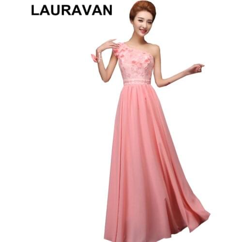 2020 cheap long watermelon woman elegant custom made size bridesmaid chiffon dress women plus size formal braid maids dresses