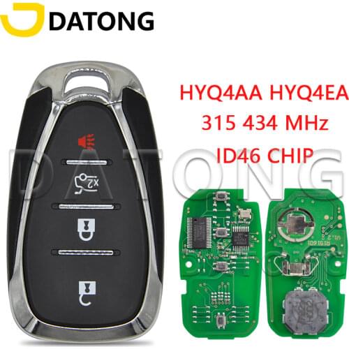 Datong World Car Remote Control Key For Chevrolet Cruze Malibu Spark Equinox 2016-2020 HYQ4EA With Original Transponder ID46Chip