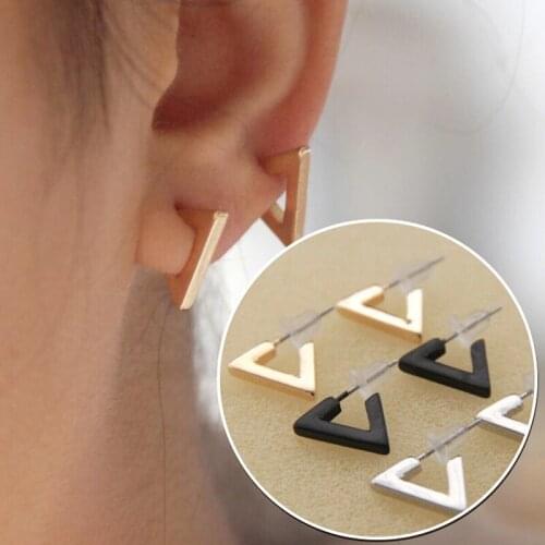 30 pair/lot fashion jewelry accessories metal geometry small stud earrings for women
