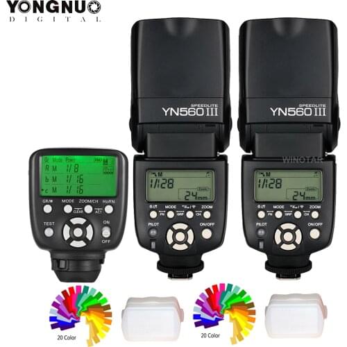 YONGNUO YN 560 III Wireless Master Flash Speedlite with YN560-TX II / RF-603 II Trigger Controlle for Nikon Canon DSLR