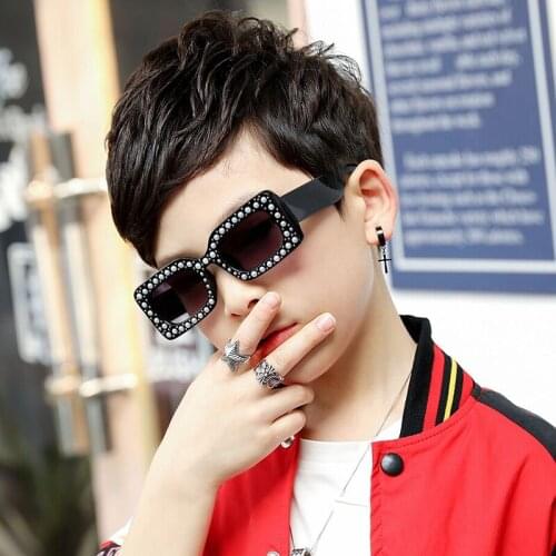 Children Square Sunglasses kids Children Cool Sun Glasses 100%UV Protection Eyeglasses Sunglasses For Travel Boy Girls 1468T