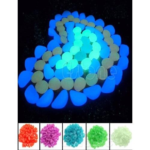 Artificial Lightweight Luminous Pebble Stone For Home Fish Tank Decor Garden Corridor Decorations 300pcs Free Shipping