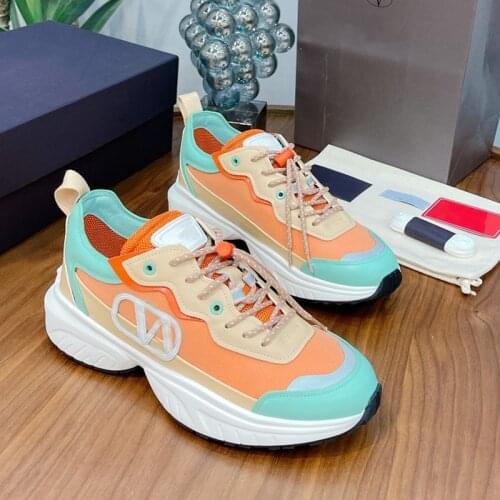 Spring Women Sneakers Female Lace Up Chuncky Fashion Mixed Colors Casual Ladies Patchwork Flats New Green Vulcanize Shoes