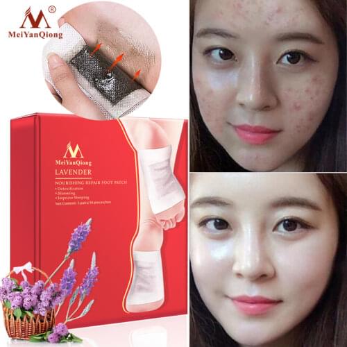 Lavender Detox Foot Patch Nourish and Repair Foot Patch Improve Sleep Quality Slimming Patch Foot Care Foot Foot Spa