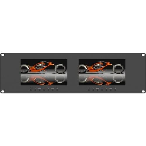 LILLIPUT RM-7025_ Dual 7 inch 3RU rackmount monitor