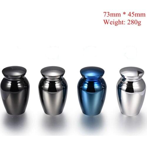Pet/Human Ashes Keepsake Mini Urn Casket 73mm * 45mm Funeral Urns Cremation Jar Stainless Steel Jewellery - Logo Engraving Free
