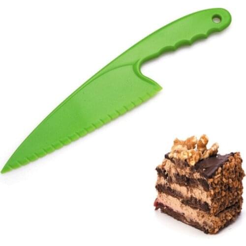 Multi-Color Safe Food Grade PP Cake Knife Plastic Cutter for Pizza Bread Sushi Home Kitchen Baking Must have Tools