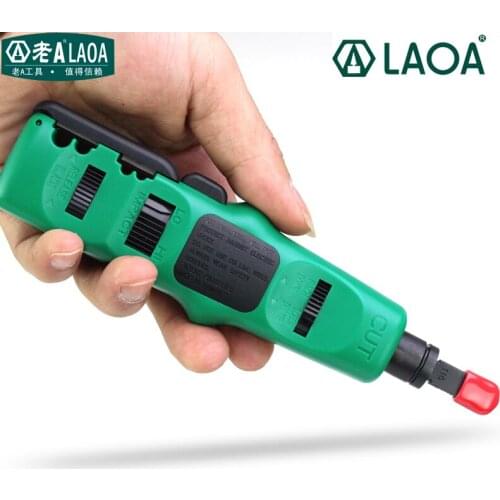 LAOA 4-in-1 Multifunctional Module Network Punching Tool With Wire Cutting Screwdriver Tool
