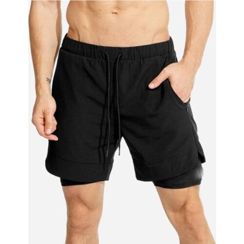 NEW Summer Running Shorts Men 2 in 1 Sports Jogging Fitness Shorts Training Quick Dry Mens Gym Men Shorts Sport gym Short Pants