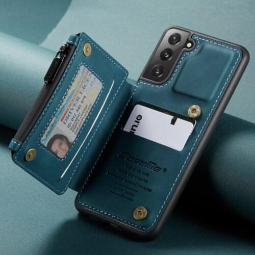 NEW Luxury Leather Wallet For Samsung S21Plus 5G Case Magnetic Wallet Case Armor Shockproof Card Holder Wallet Flip Cover Buckle