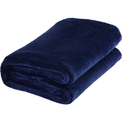 70x100CM Super Soft Keep Warm Flannel Blanket Large Size Solid Color Home Sofa Bedding Office Car Blanket Home Textile