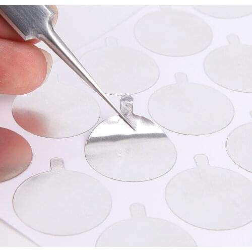 300 pcs Disposable Eyelash Glue Holder foil Pallet Glue Paper Patches Sticker For Eyelash Extension glue paper pad Eye Sticker