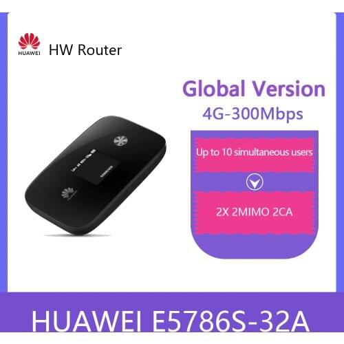 Unlocked huawei E5786s-62a 4G LTE Advanced 300Mbps 4G Pocket WiFi Router 4G FDD Band 1/3/8/28 PK AC790S
