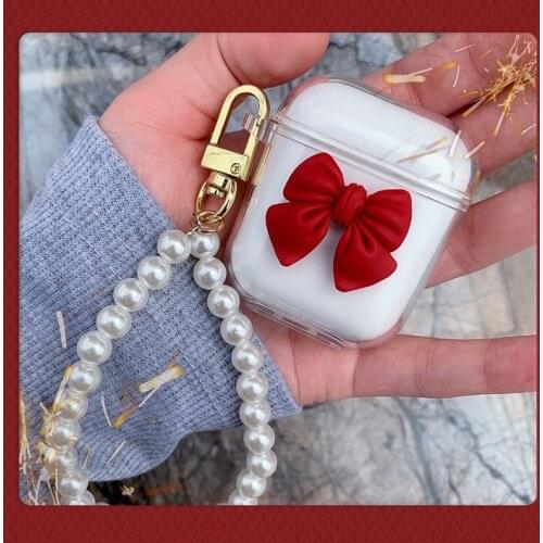 Cute Korean TPU Transaprent Silicone Case for Apple Airpods 1 2 Case Accessories Bluetooth Earphone Protective Cover