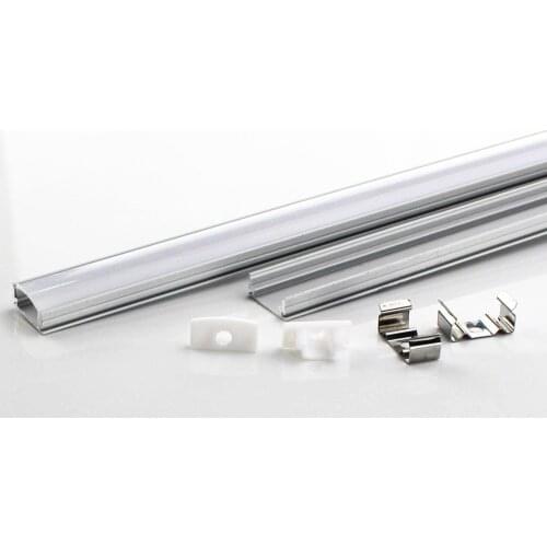 DHL 1 m LED strip aluminum profile for 5050 5630 LED hard bar light led bar aluminum channel housing with cover end cover