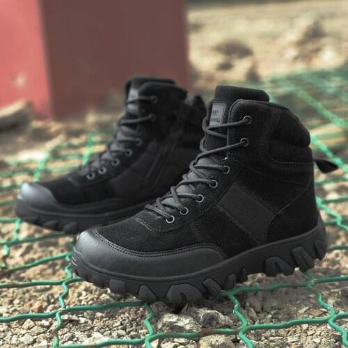 Brand Men Winter Snow Boots Warm Super Men High Quality Waterproof Leather Sneakers Outdoor Male Hiking Boots Work Shoes 39-47