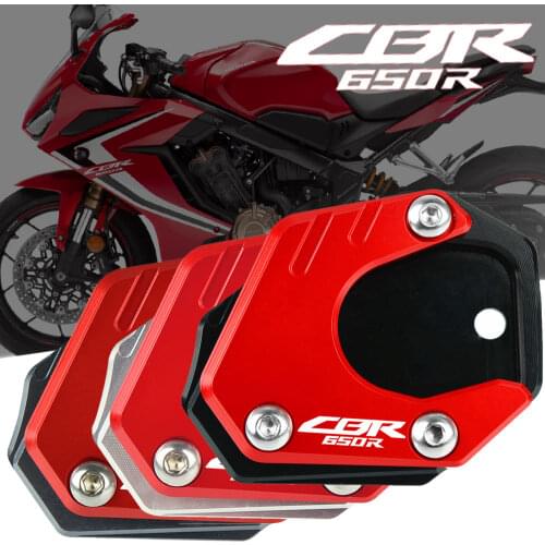 Motorcycle Side Stand Foot Extension Enlarger Plate Pad Support Kickstand FOR HONDA CBR650R CBR 650R CBR650 R 2019 2020 2021
