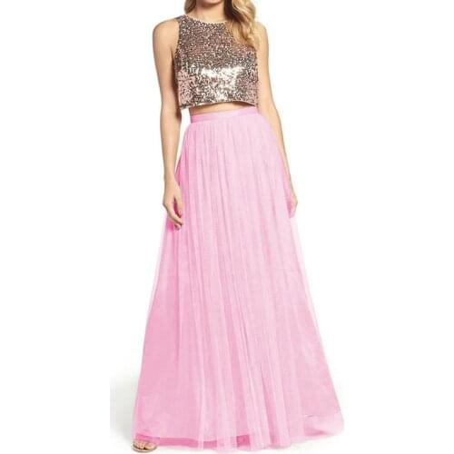 U-SWEAR 3 Layers Maxi Long Skirt Soft Tulle Skirts Wedding Bridesmaid Tutu Skirt Ball Gown Plus Size Faldas Saias Customizable