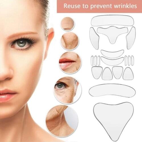 1/5/16 Pcs Face Chest Neck Anti Wrinkle Lines Lifting Tightening Silicone Pad Reusable Skin Care