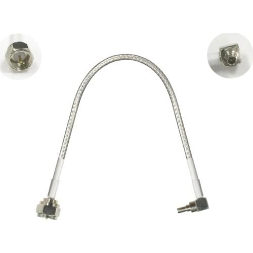 1PC 3G modem cable CRC9 right angle to F male pigtail RG316/RG174 adapter 15/30/50/100cm NEW wholesale price