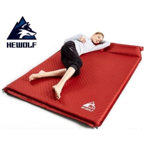 2 Person Thick 5cm Automatic Inflatable Mattress Beach Cushion Anti Moisture Pad Hking Fishing Picnic Travel Outdoor Camping Mat