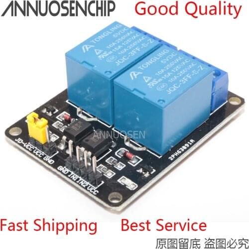 1PCS 5V 2-Channel Relay Module Shield for Arduino ARM PIC AVR DSP Electronic 5V 10A 2 Channel Relay Module