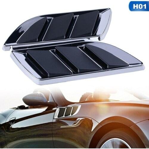 2Pcs/set Car simulation air outlet Side air vent hood decoration vent door car decoration modified car sticker