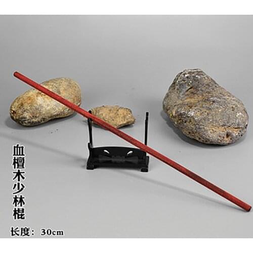 30cm 1:6 Weapon Model Solid Wood Shaolin Stick And Sandalwood Three-Section Stick 12-Inch Action Figure Equipment