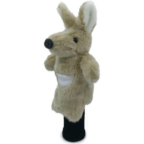 AU Kangaroo Golf Head Cover Fairway Woods Hybrid Animal Golf Clubs Headcover & Long Sleeve Mascot Novelty Cute Gift