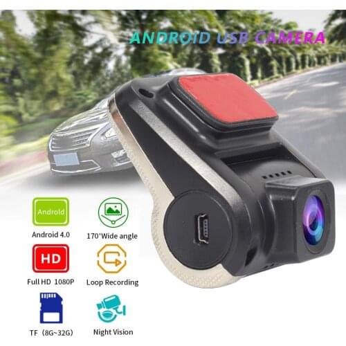 F2 Android Car DVR 170 Degree Video Recorder Loop Recording Dash Cam HD Denifition Dashcam Support TF Card 32G ADAS Recorders
