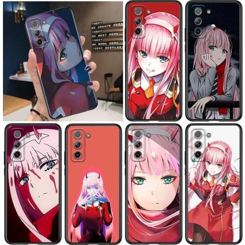 Darling in the FranXX for Samsung Galaxy S21 Ultra Plus Note 20 10 9 8 S10 S9 S8 S7 S6 Edge Plus Black Phone Case
