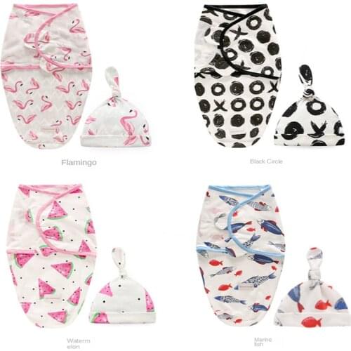 Baby Swaddle Sleeping Bag Cotton Hug and Quilt Wrap Newborn Blanket Wrap Blankets Accessories 0-6 years