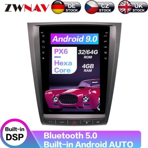 For Lexus GS GS300 GS460 GS450 GS350 Tesla Screen Android 9.0 64 Car Multimedia Player GPS Navigation Stereo HeadUnit Auto Radio