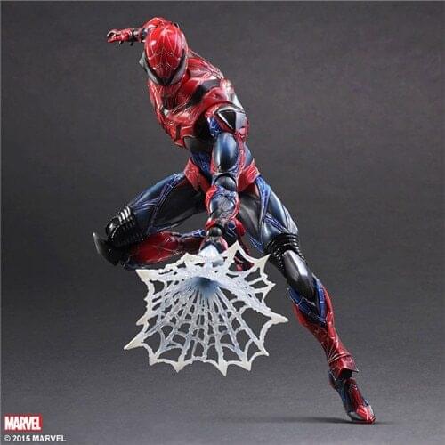 Play Arts 28cm Marvel Spiderman Super Hero Spider Man : Homecoming Action Figure Toys