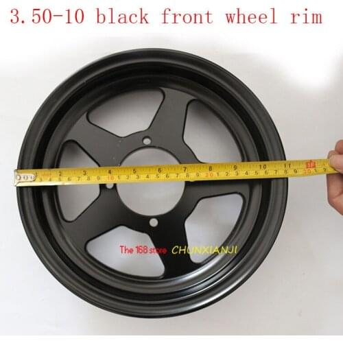 Lightning shipment 3.50-10 Scooter electric tire, black round front wheel balance car wheel hub aluminum alloy wheel hub