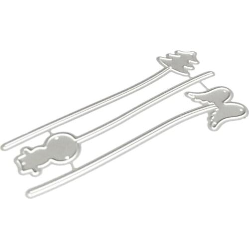 Christmas Snowman Tree Wings Metal Cutting Dies Stencil DIY Scrapbooking Album Stamp Paper Card Embossing Craft Decor