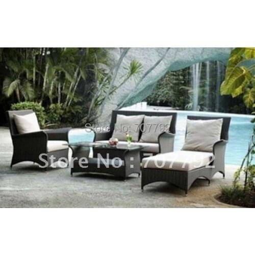 Hot sale plastic rattan furniture sofa