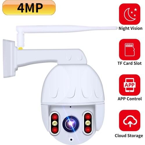N_eye 4MP IP camera Wifi Camera Outdoor camera color night vision Wifi PTZ Security Speed Dome Camera 360 camera cctv camera