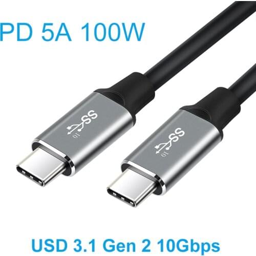 Type C to Type C Cable USB C to USB C 3.1 Gen2 20V 5A PD 10Gbps 4K60 Thunderbolt 3 for Ipad pro/Nintendo Switch