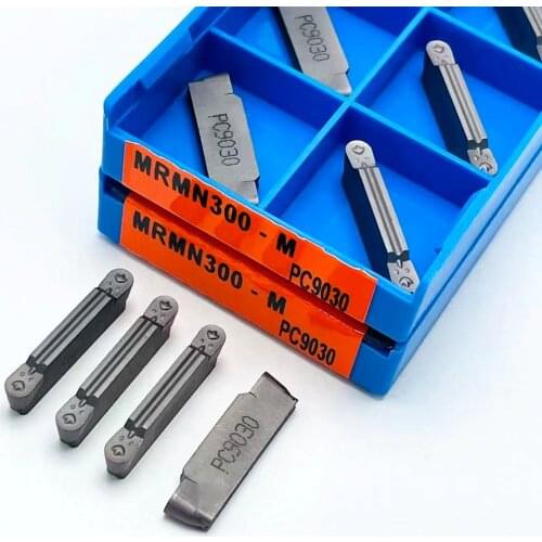 10PCS MRMN300 MRMN200 MRMN400 PC9030 Carbide inserts for machining arc grooves, grooving, turning tools, grooving tools