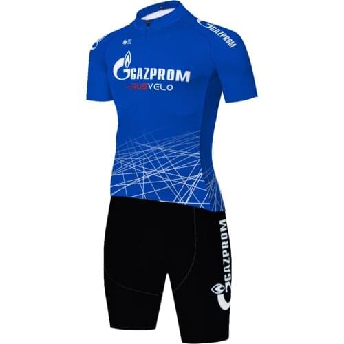 2021 Pro team gazprom bike clothing quick dry cycling jersey skinsuit bicycle jumpsuit completi ciclismo estivo uomo triathlon
