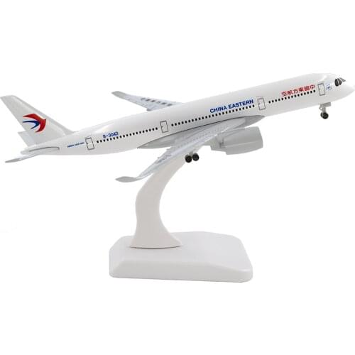20cm Aircraft China Eastern Airlines Airbus A350 with Landing Gear Alloy Plane Model Toy Decoration Children Gift for Collection