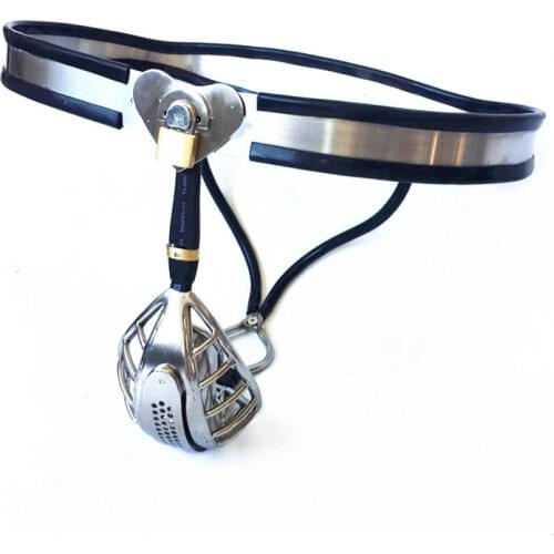 Manyjoy Heart-Shaped Shield Male Chastity Belt Stainless Steel Chastity Cages Device Lock Cage Adult sex toys