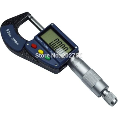 Super LCD display 0-25mm 0.001 mm micrometro Electronic digital micrometer outside digital micrometer measuring tools