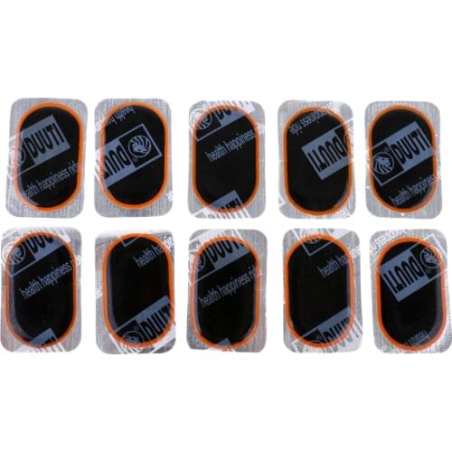 10Pcs Puncture Repair Inner Tube Tire Tyre Patches Kit Set Emergency Tool for Bike Bicycle 32 x 50mm/1.23 x 2inch